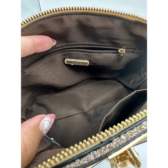 Aldo Sparkly Barland Dome Satchel Champagne - Picture 5 of 5